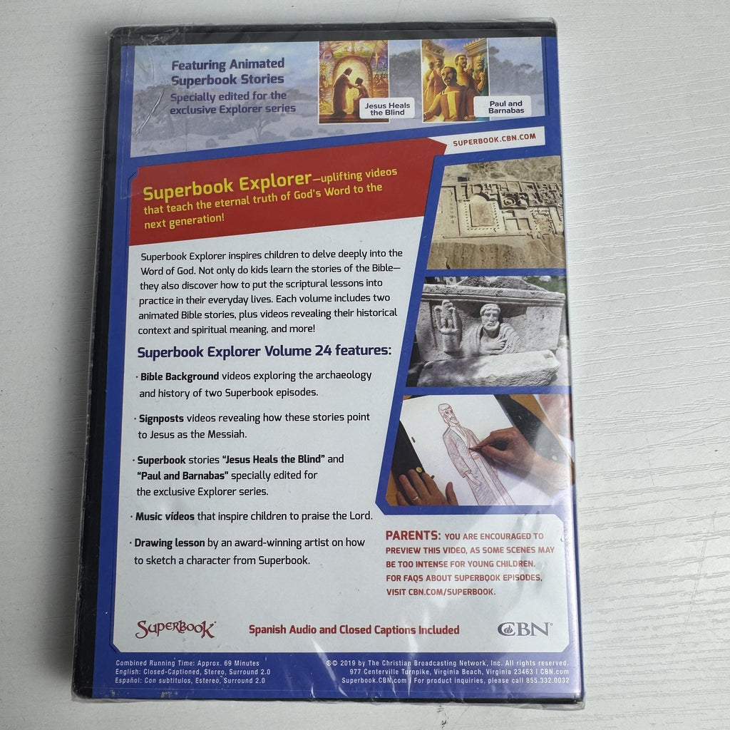 4-disc Faith and Family DVD set featuring Superbook, NOOMA, and First Landing, factory sealed in original plastic.