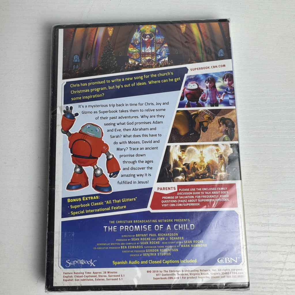 4-disc Faith and Family DVD set featuring Superbook, NOOMA, and First Landing, factory sealed in original plastic.