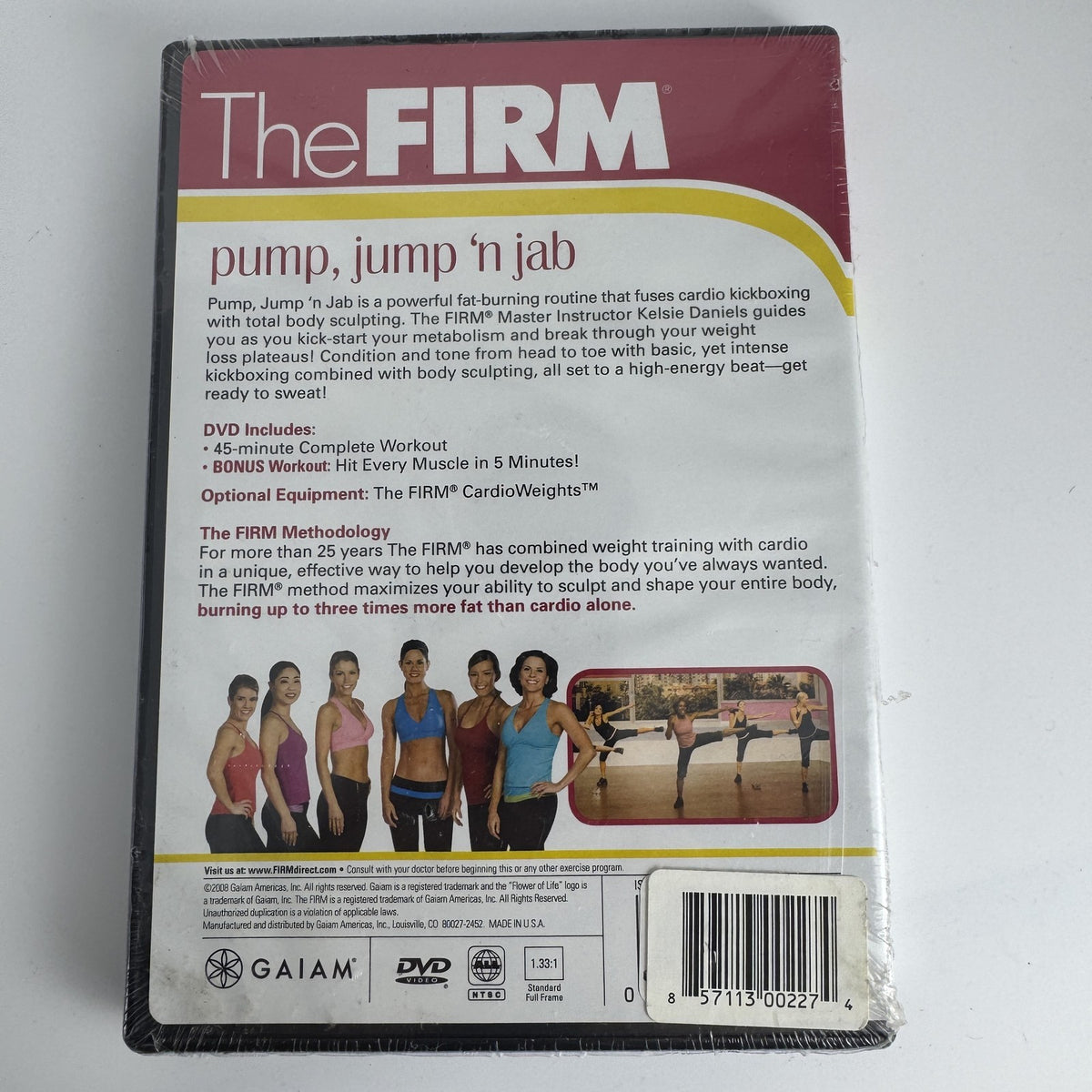Lot of four brand new factory-sealed fitness DVDs and audio CD featuring The Firm and South Beach Diet.