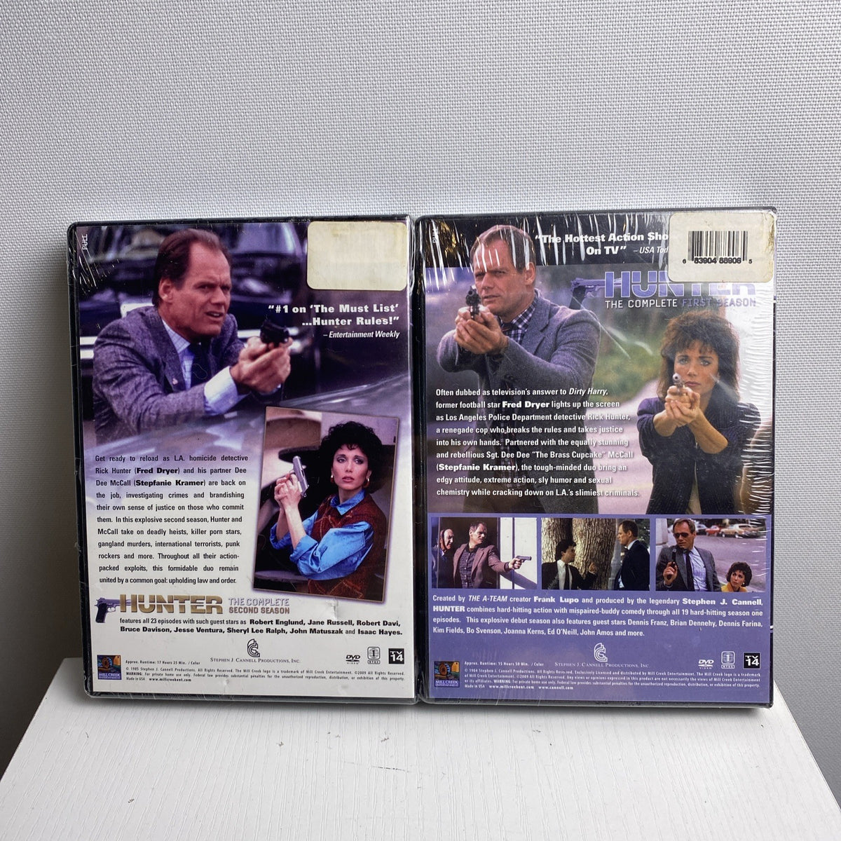 Sealed 4-pack DVD lot featuring Andy Griffith Show, Bonanza, Hunter, and Why Christianity