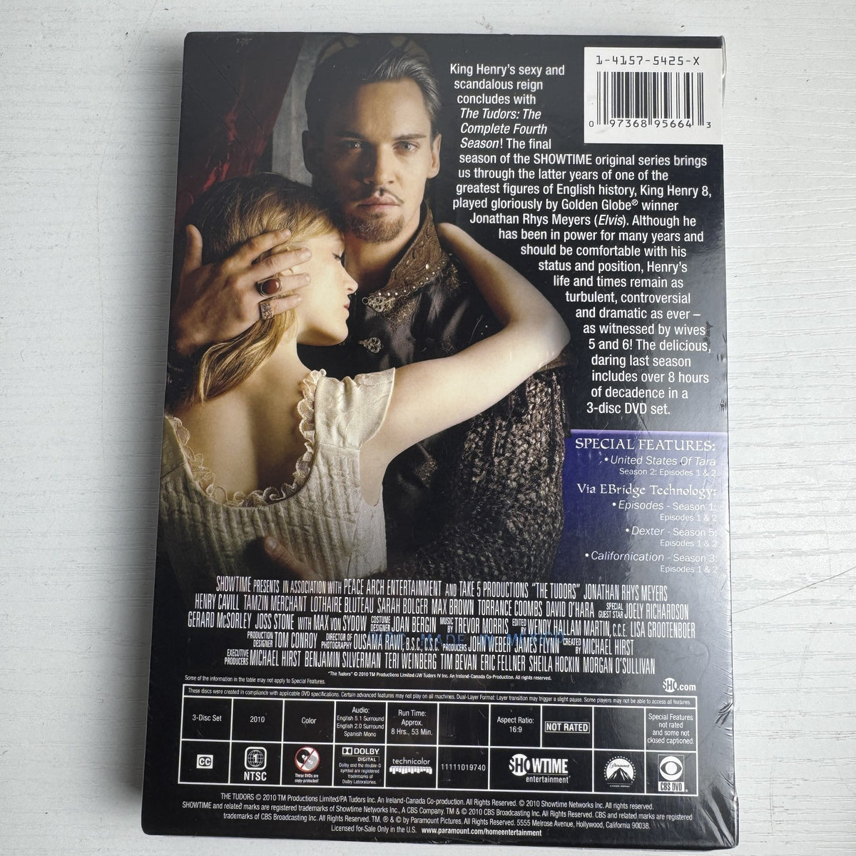 Four factory sealed classic TV show DVD box sets including Robin Hood, Johnny Carson, The Lucy Show, and The Tudors.