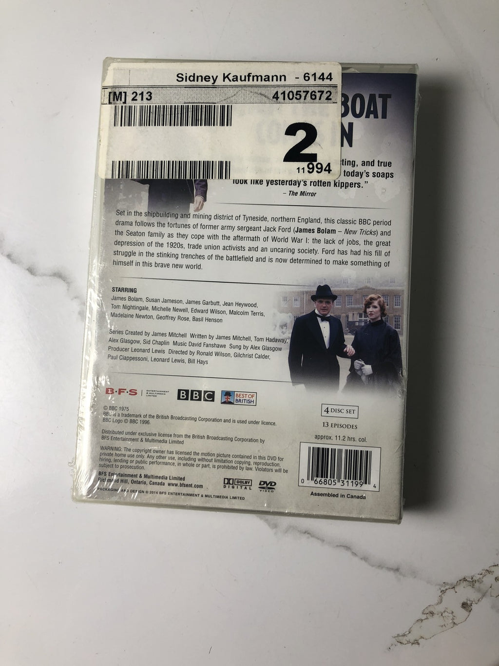 Set of four factory-sealed brand new DVDs including Wanted Dead or Alive starring Steve McQueen and Bear Island.