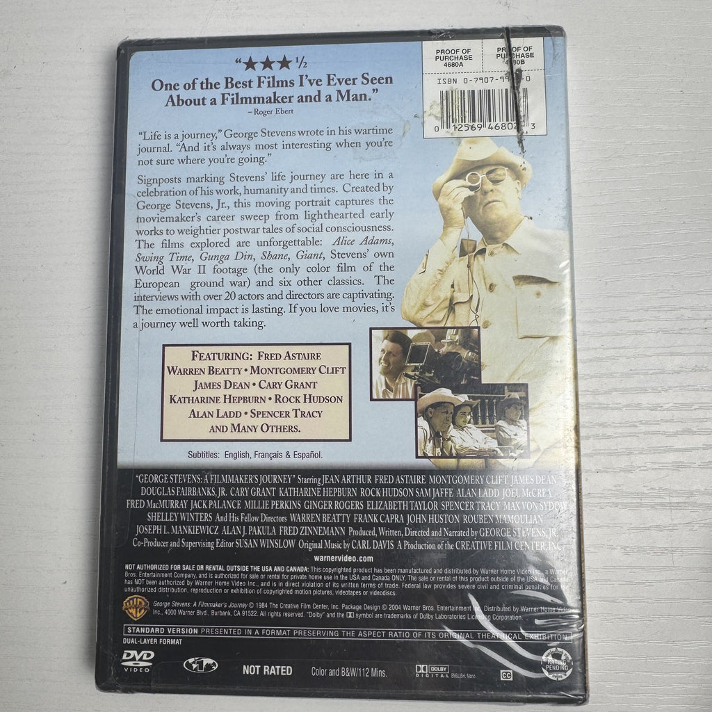 Set of 4 brand new sealed documentary DVDs including George Stevens, Mr Foster, Alcatraz, and Not For Sale.