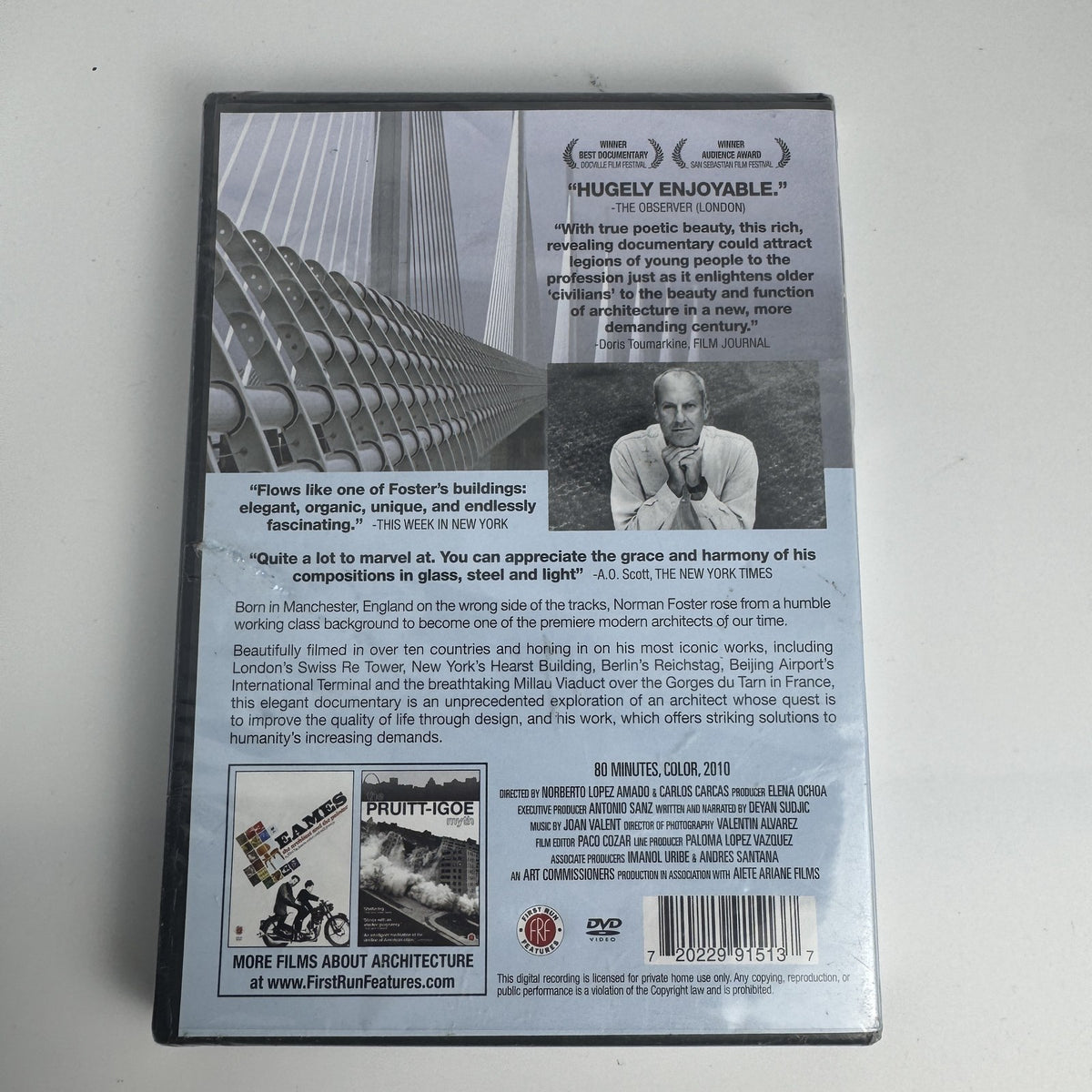 Set of 4 brand new sealed documentary DVDs including George Stevens, Mr Foster, Alcatraz, and Not For Sale.