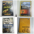 Brand new sealed 4-DVD lot including IMAX Tropical Rainforest, Nat Geo Islands, Yogi Berra, and Beijing Bicycle.