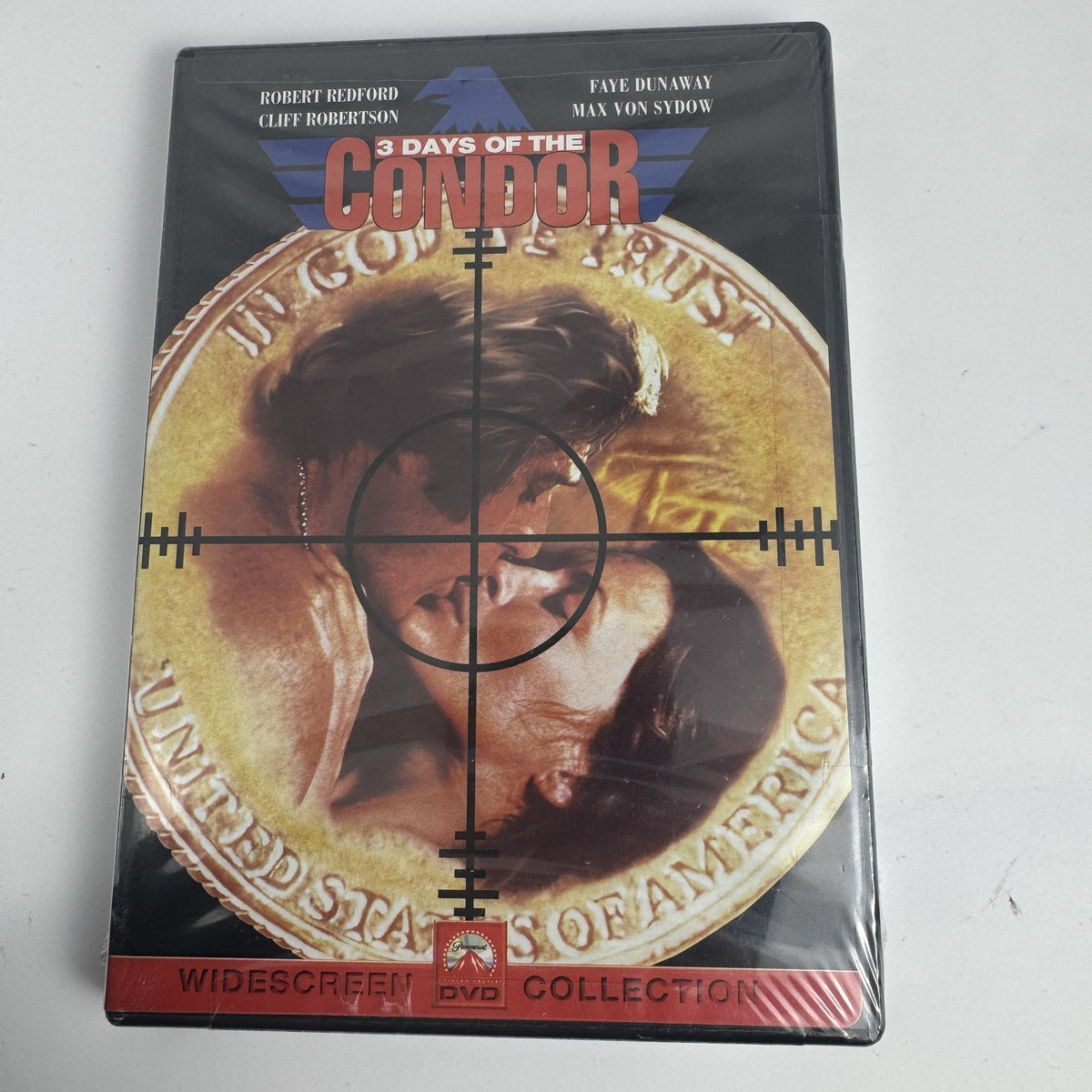 Factory-sealed 4-pack DVD bundle featuring 7 feature films including 3 Days of the Condor and 21