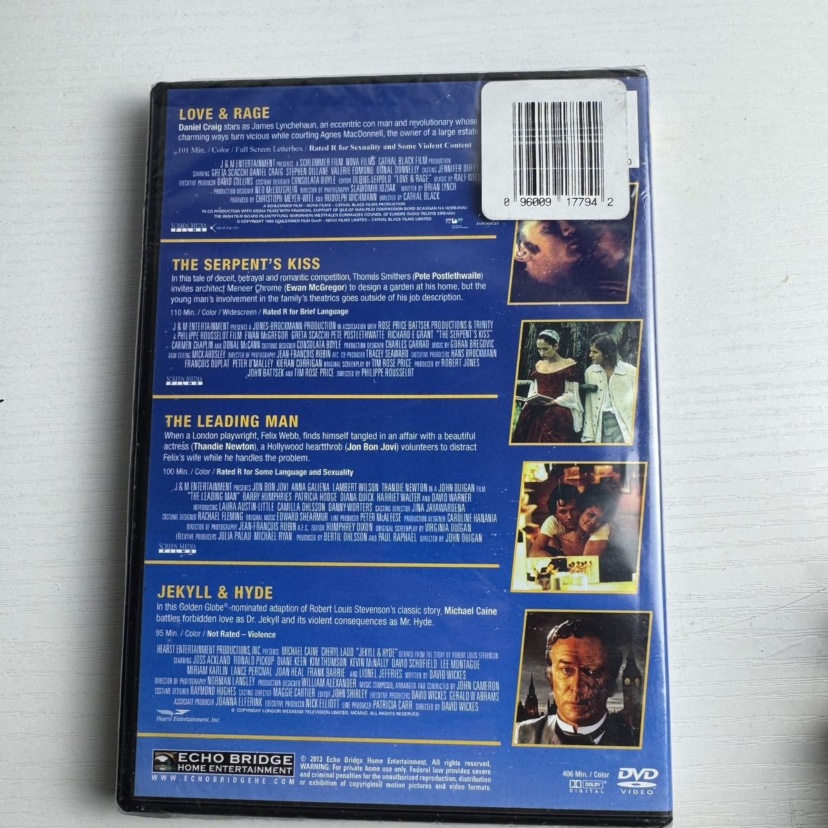 Factory-sealed 4-pack DVD bundle featuring 7 feature films including 3 Days of the Condor and 21