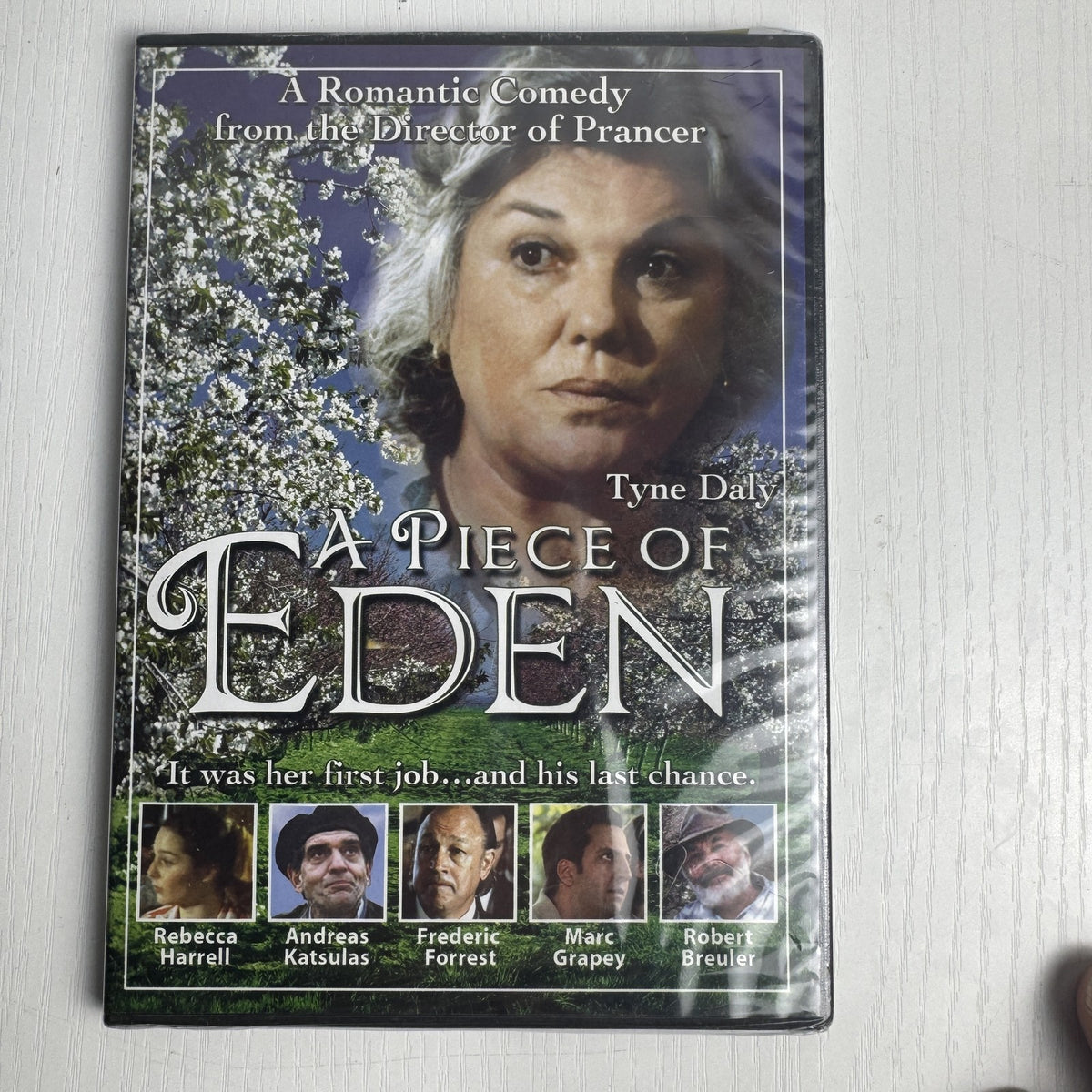 Four factory-sealed DVD movie cases including A Tale of Two Guns, American Teacher, AWOL, and A Piece of Eden.