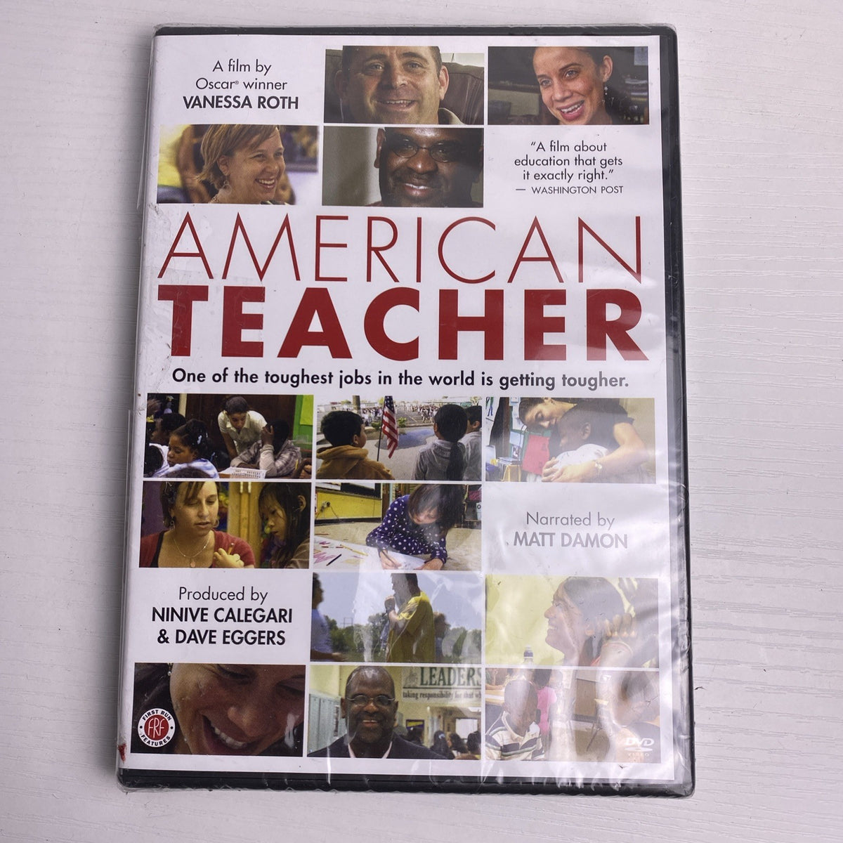 Four factory-sealed DVD movie cases including A Tale of Two Guns, American Teacher, AWOL, and A Piece of Eden.