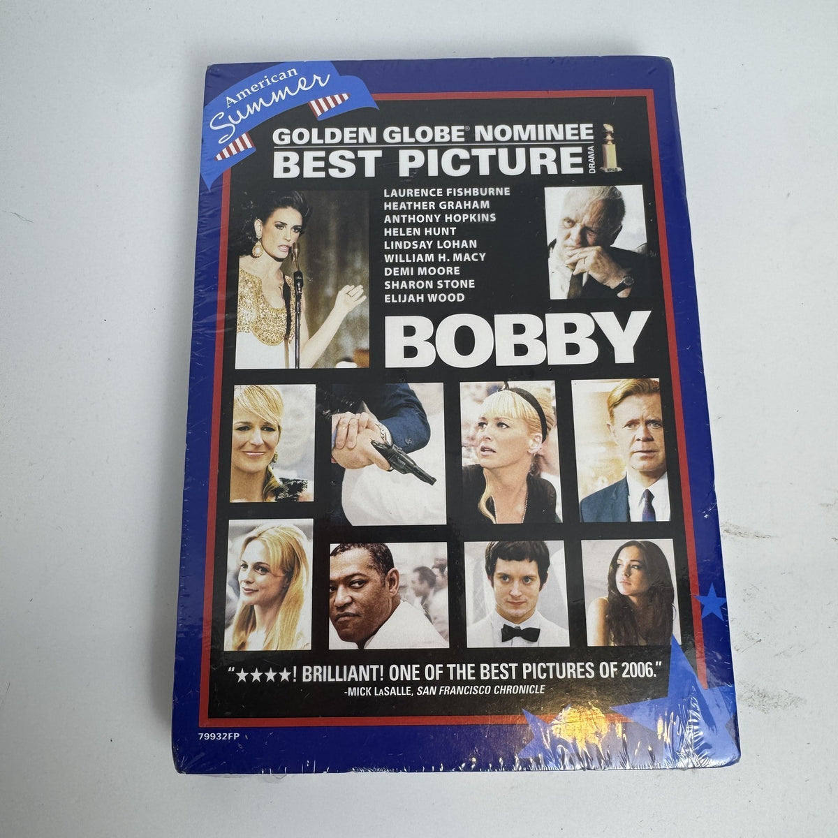Factory-sealed lot of 4 brand new DVDs including Bobby, Brick Mansions, Bowling for Columbine, and Cirque Du Soleil.