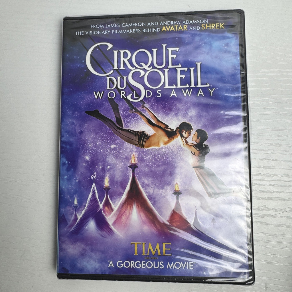 Factory-sealed lot of 4 brand new DVDs including Bobby, Brick Mansions, Bowling for Columbine, and Cirque Du Soleil.