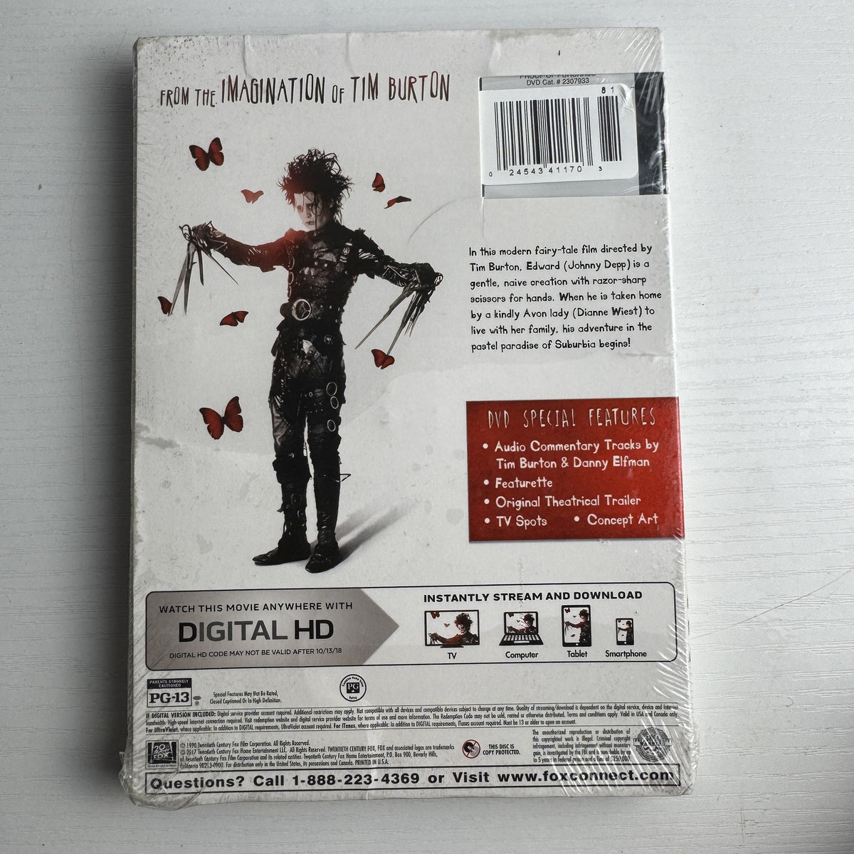 Set of 4 factory-sealed brand new DVD movies including Edward Scissorhands and Desperado Action Pack.