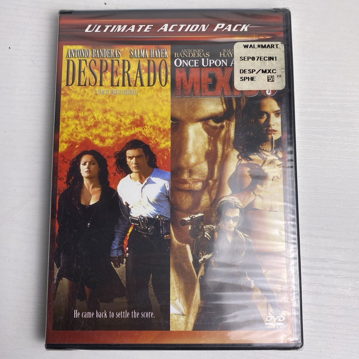 Set of 4 factory-sealed brand new DVD movies including Edward Scissorhands and Desperado Action Pack.