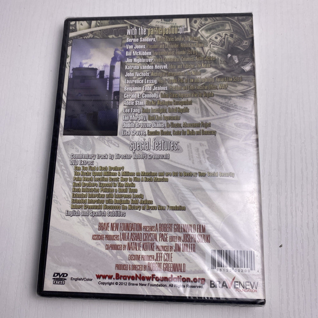 Four factory-sealed DVDs including Life As We Know It, Koch Brothers Exposed, and wellness titles in a brand new lot.