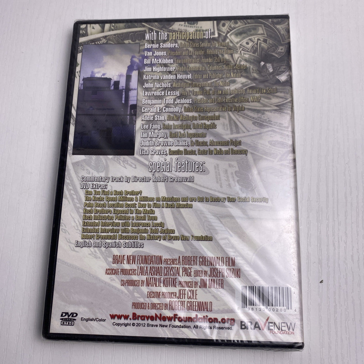 Four factory-sealed DVDs including Life As We Know It, Koch Brothers Exposed, and wellness titles in a brand new lot.