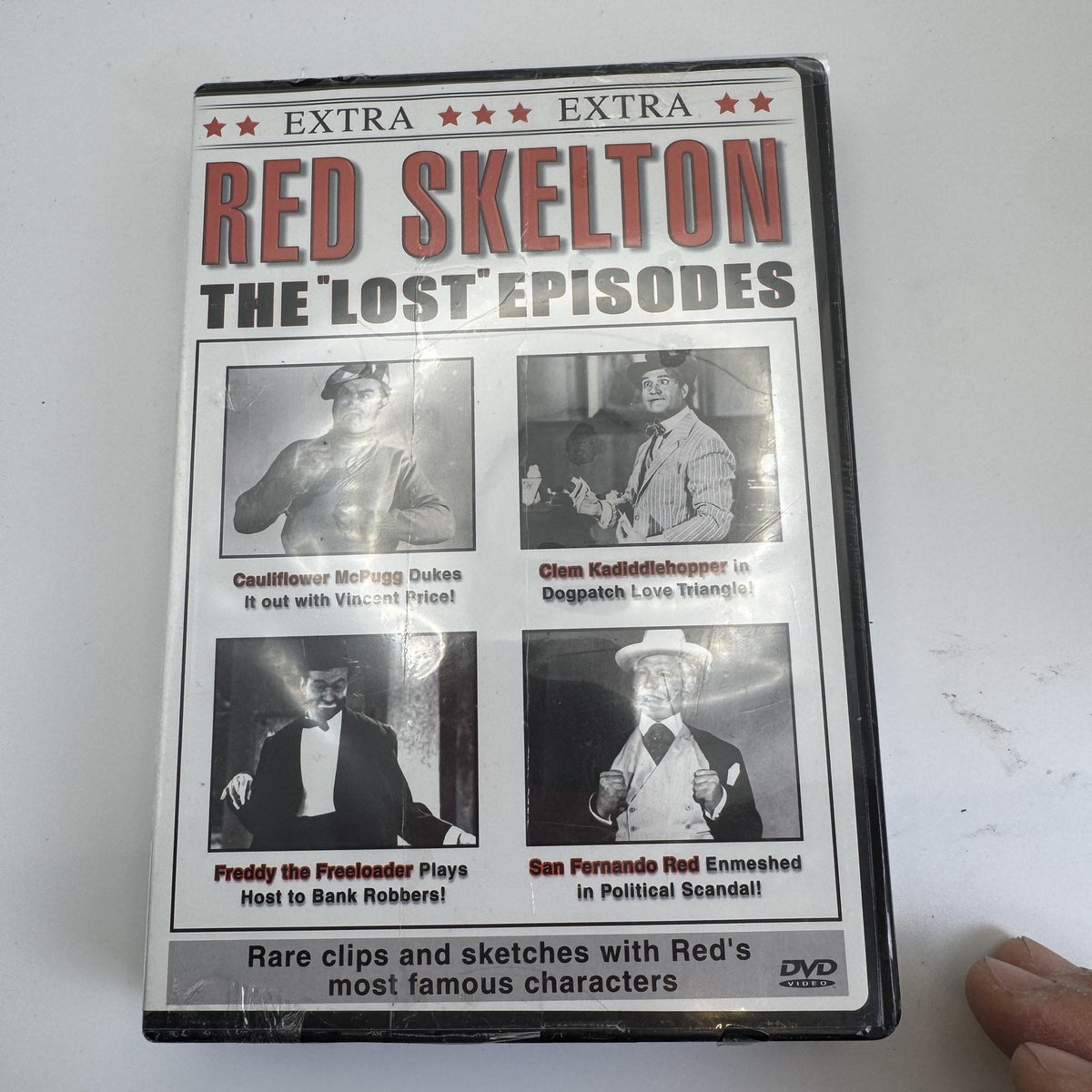 Set of 4 brand new factory sealed DVDs including Doctor Who Tom Baker, Red Skelton, Nikon photography, and Enrico Caruso