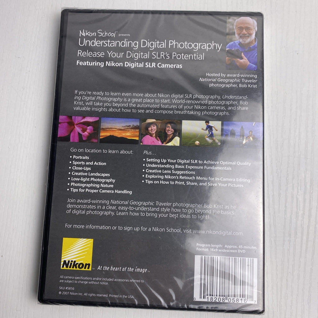 Set of 4 brand new factory sealed DVDs including Doctor Who Tom Baker, Red Skelton, Nikon photography, and Enrico Caruso