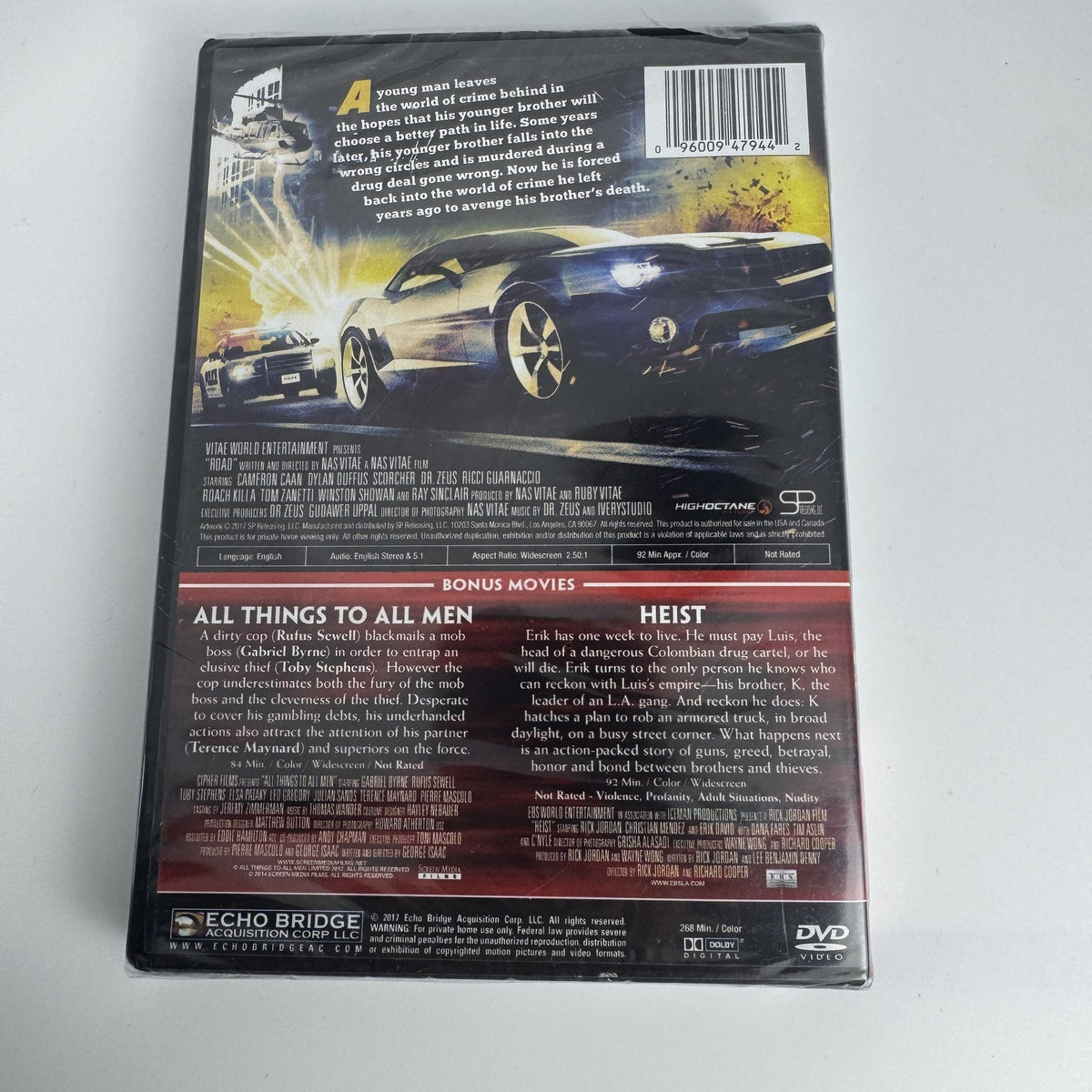 Set of 4 brand new factory sealed movie DVDs including Seabiscuit, Saint Ralph, Road, and Suze Orman.