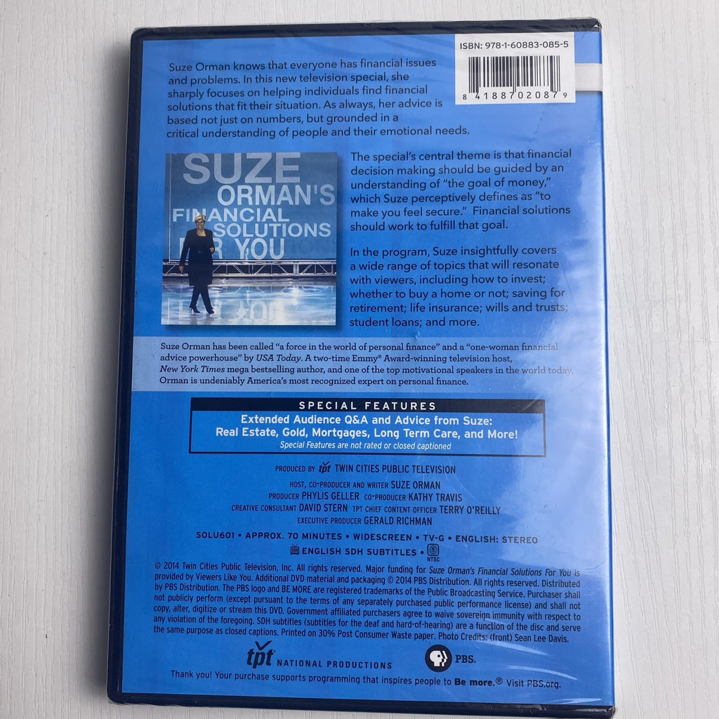 Set of 4 brand new factory sealed movie DVDs including Seabiscuit, Saint Ralph, Road, and Suze Orman.