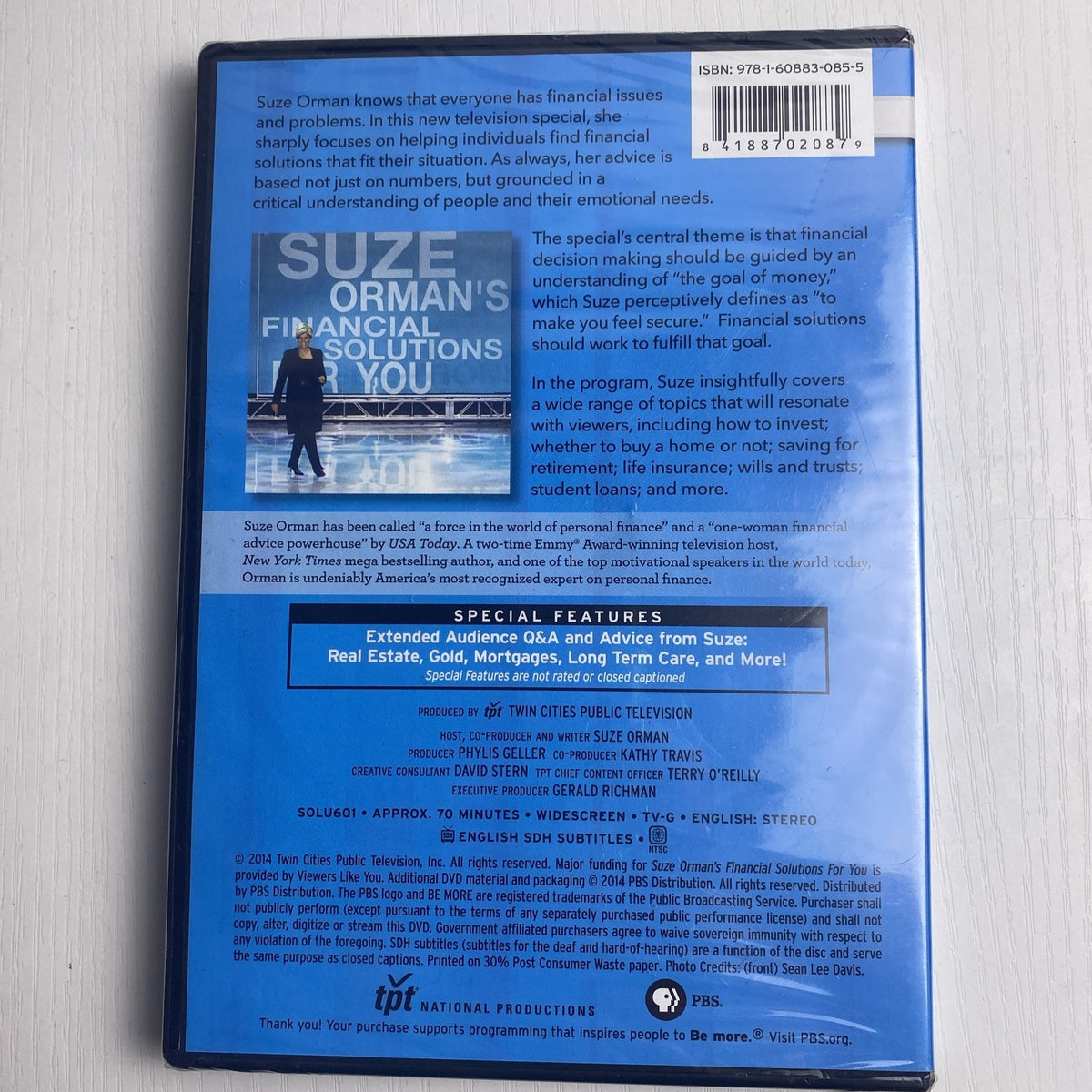 Set of 4 brand new factory sealed movie DVDs including Seabiscuit, Saint Ralph, Road, and Suze Orman.