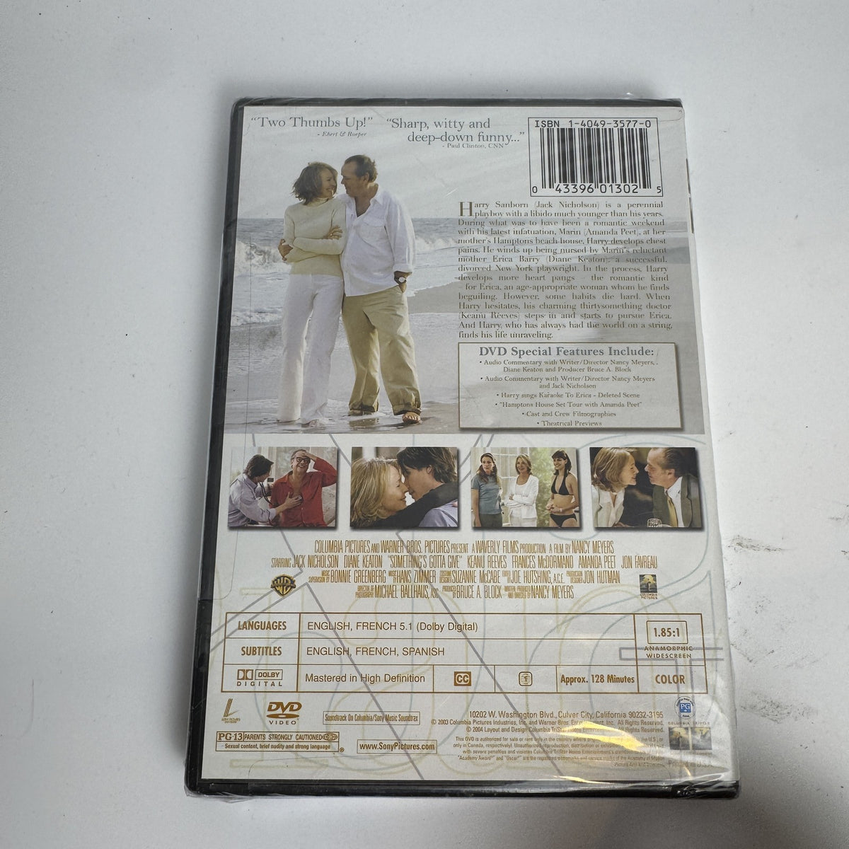 Assorted 4-DVD lot featuring Sicko, Something's Gotta Give, 6 Week Body Makeover, and The Great Deceiver, factory sealed.