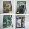 Brand new factory sealed 4-movie DVD lot featuring Lord of the Rings, Matrix sequels, and Doris Day double feature
