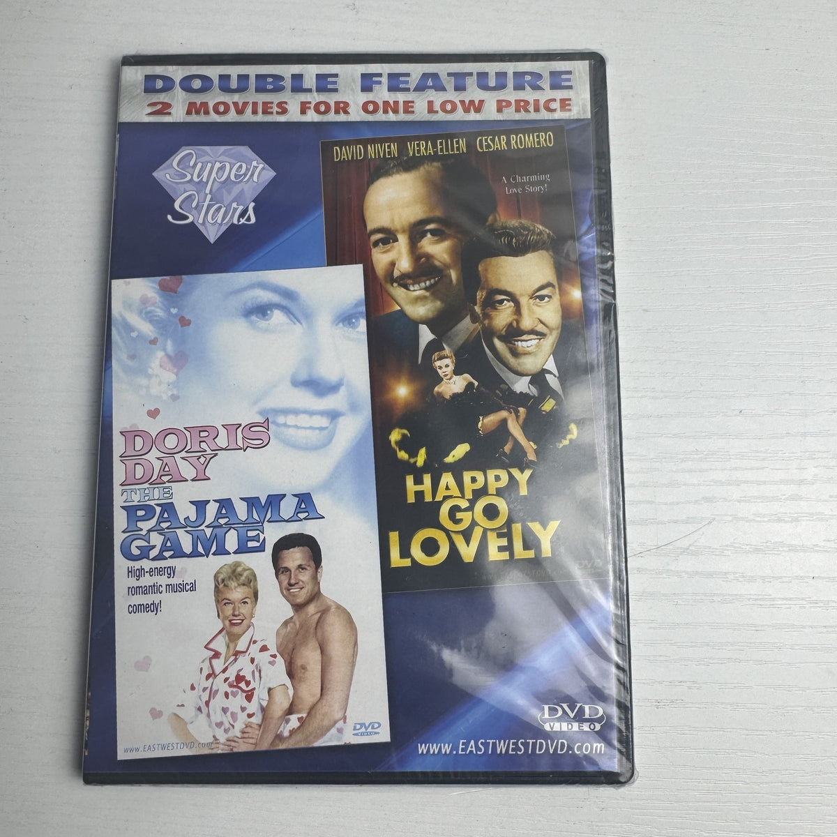 Brand new factory sealed 4-movie DVD lot featuring Lord of the Rings, Matrix sequels, and Doris Day double feature