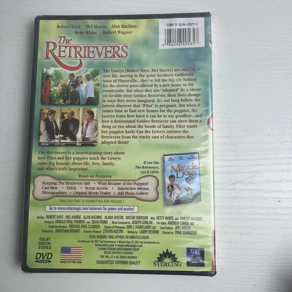 Four brand new factory-sealed DVDs including The Scorpion King Collector's Edition and The Retrievers family comedy.