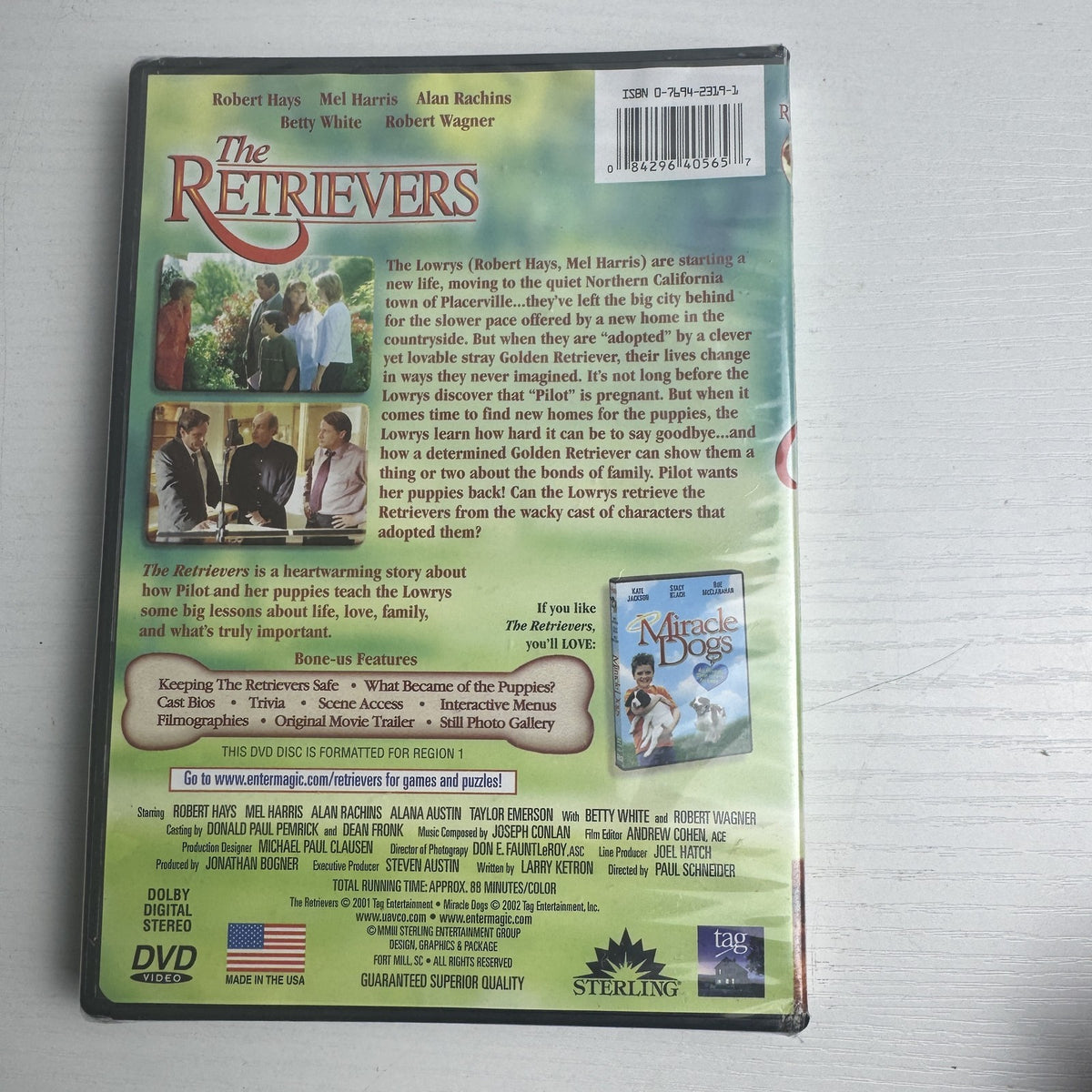 Four brand new factory-sealed DVDs including The Scorpion King Collector's Edition and The Retrievers family comedy.