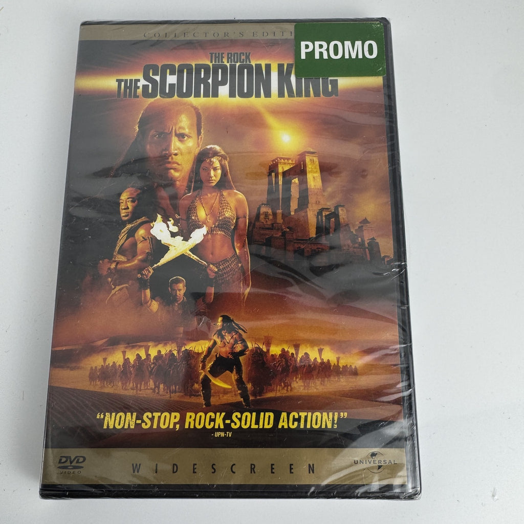 Four brand new factory-sealed DVDs including The Scorpion King Collector's Edition and The Retrievers family comedy.