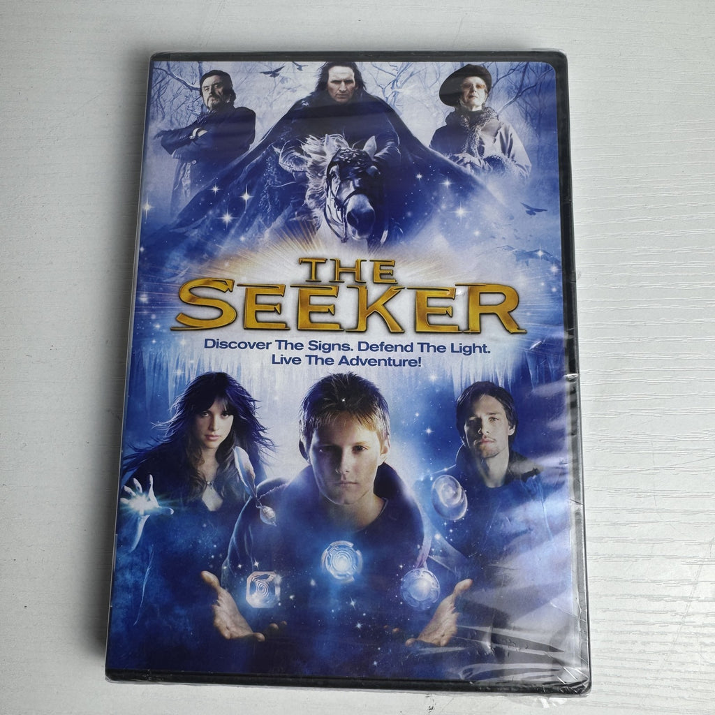 Factory sealed 4-disc DVD lot including The White River Kid, The Seeker, The Three Stooges Festival, and Sleep AdvisoRx