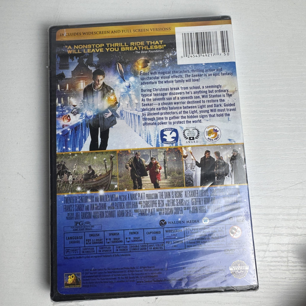 Factory sealed 4-disc DVD lot including The White River Kid, The Seeker, The Three Stooges Festival, and Sleep AdvisoRx