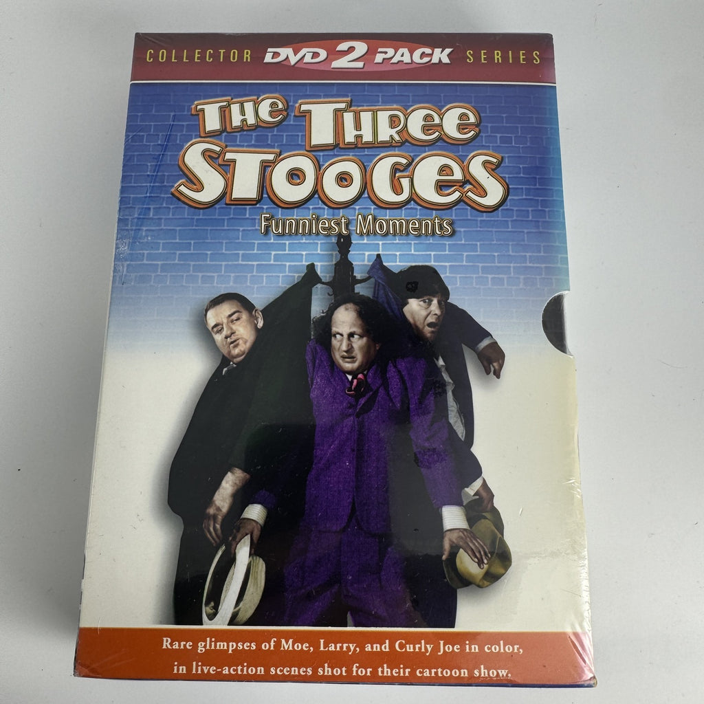Factory sealed 4-disc DVD lot including The White River Kid, The Seeker, The Three Stooges Festival, and Sleep AdvisoRx