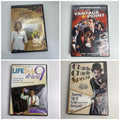 Lot of 4 brand-new factory-sealed DVDs featuring Under the Tuscan Sun, Vantage Point, and Charlie Chaplin.