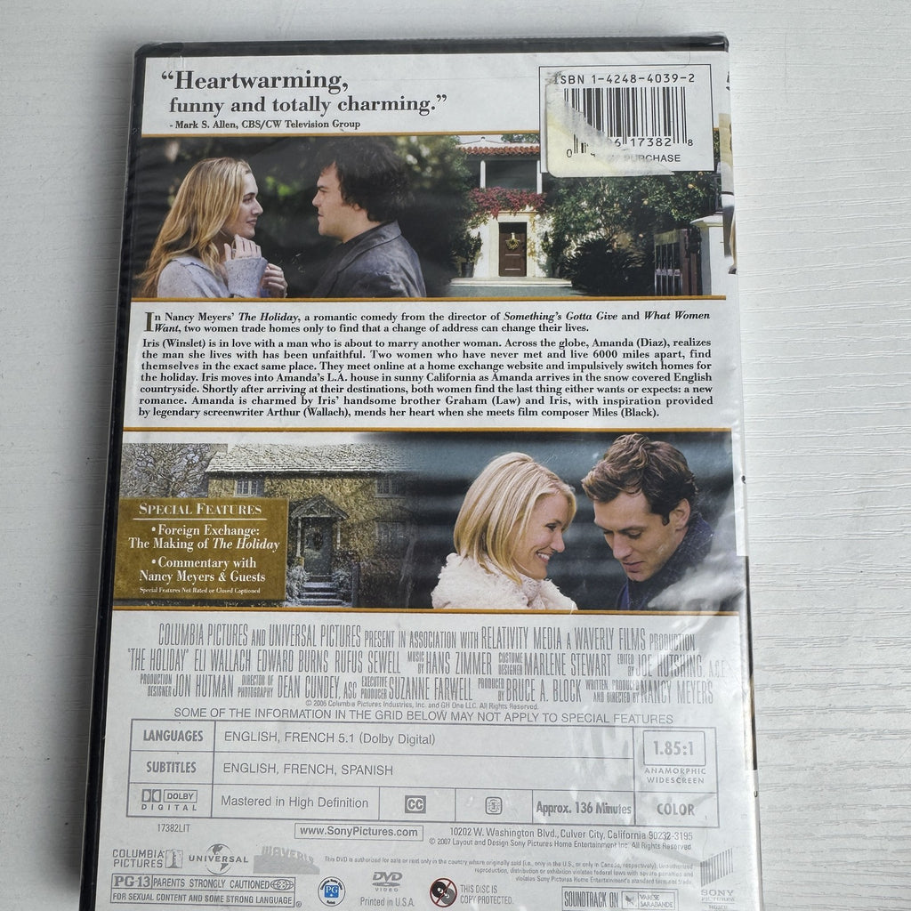 Brand new sealed 3 DVD bundle including The Holiday, Elf Pets, and DVD for Dogs