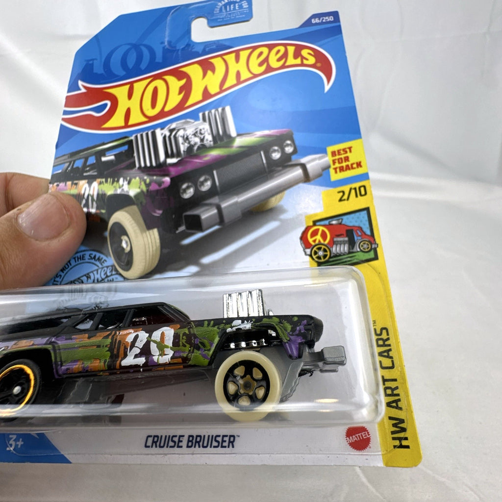 Hot Wheels HW Art Cars 9 diecast car lot including Raijin Express Humvee and 70s Van factory sealed on original cards
