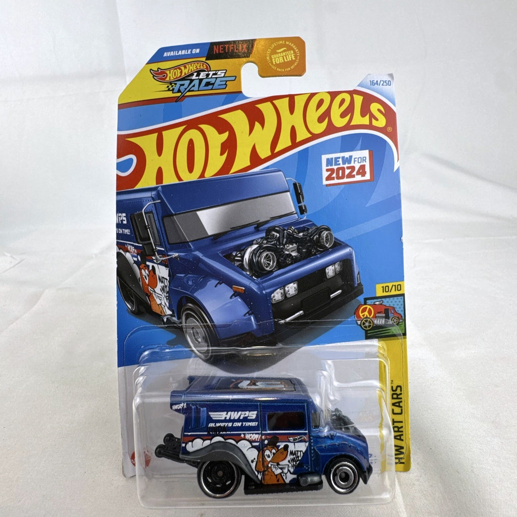 Hot Wheels HW Art Cars 9 diecast car lot including Raijin Express Humvee and 70s Van factory sealed on original cards