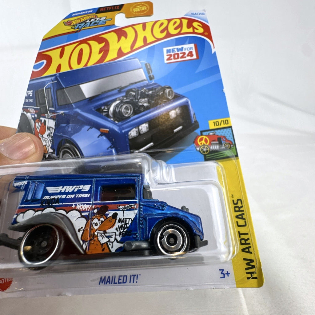 Hot Wheels HW Art Cars 9 diecast car lot including Raijin Express Humvee and 70s Van factory sealed on original cards