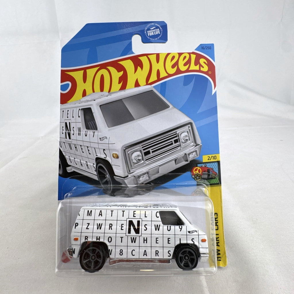 Hot Wheels HW Art Cars 9 diecast car lot including Raijin Express Humvee and 70s Van factory sealed on original cards