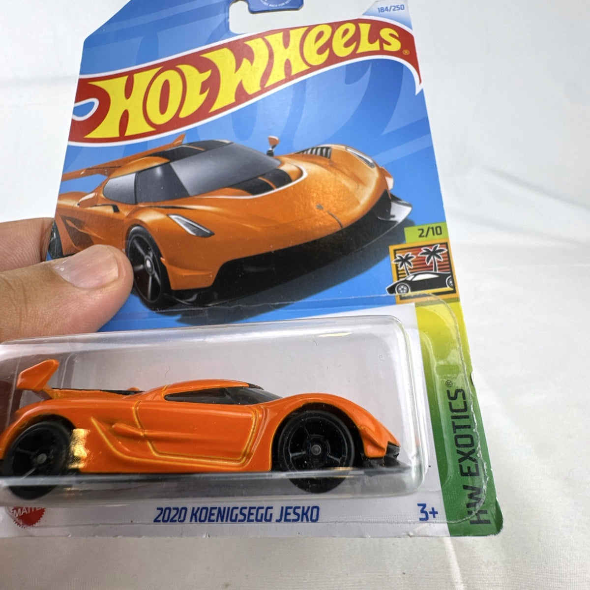Hot Wheels HW Exotics 1:64 scale diecast 9-car hypercar lot including McLaren, Koenigsegg, and Pagani, factory sealed on card.