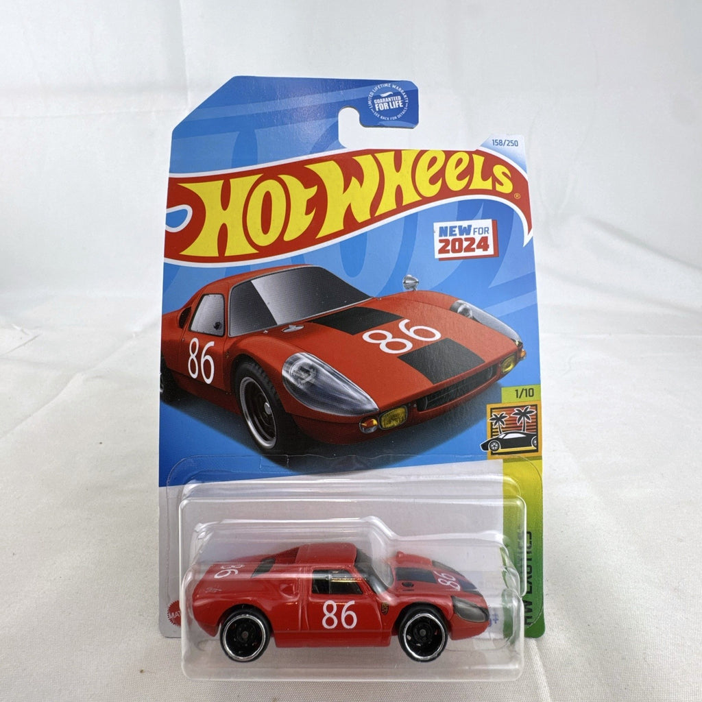 Nine factory sealed Hot Wheels HW Exotics 1:64 scale diecast cars including Porsche, Lamborghini, and Dodge Viper.