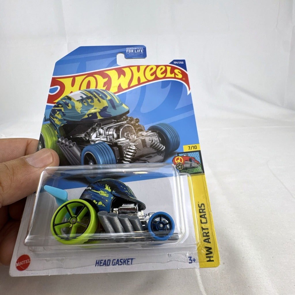Hot Wheels 1:64 scale HW Art Cars 6-car diecast lot including DeLorean and Dodge Charger in original blister packs