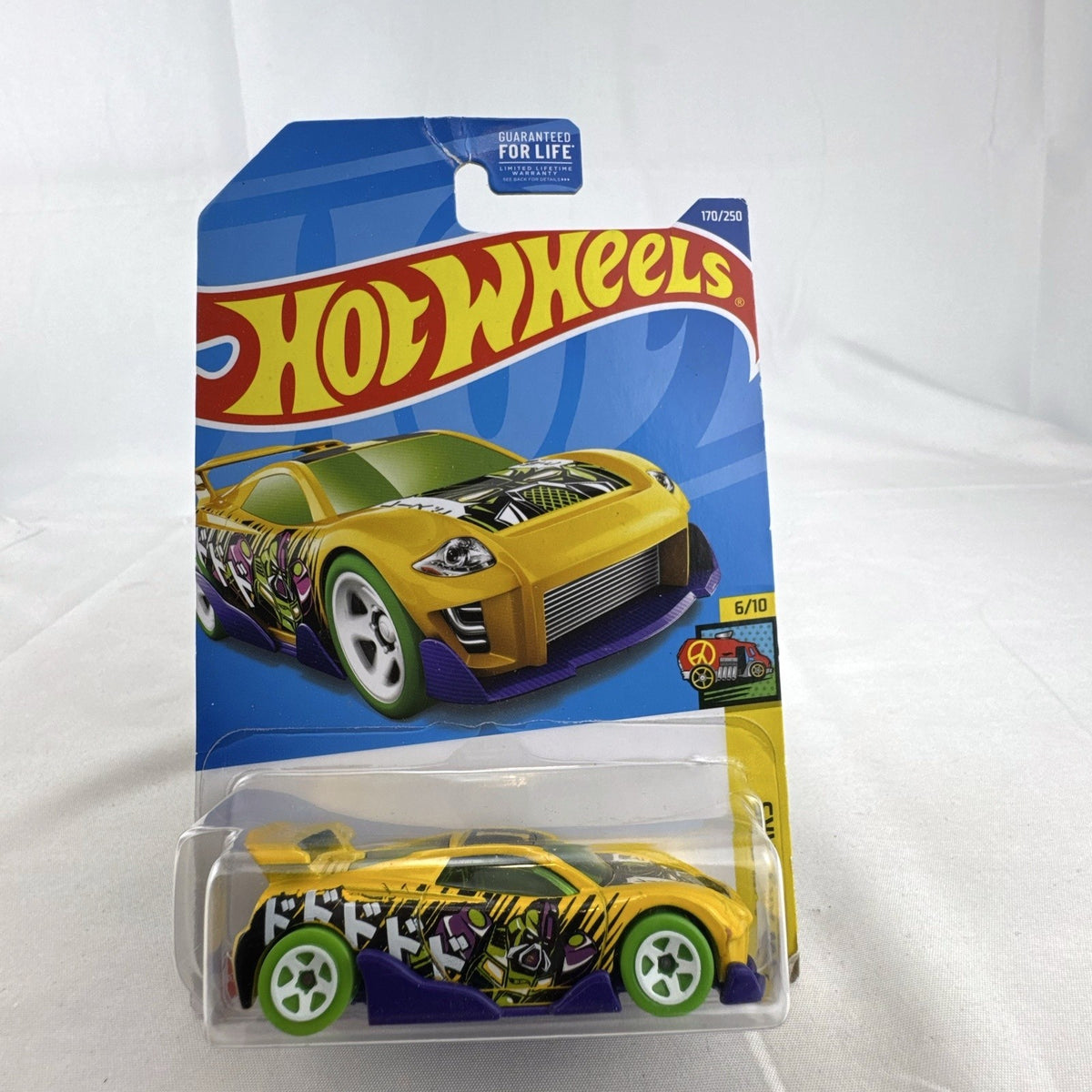 Hot Wheels 1:64 scale HW Art Cars 6-car diecast lot including DeLorean and Dodge Charger in original blister packs