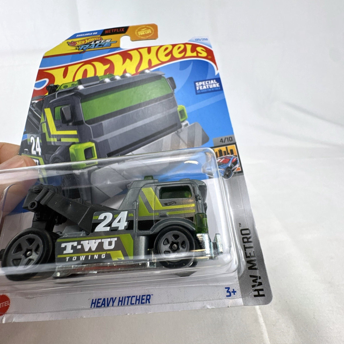 Hot Wheels HW Metro 11-car diecast set featuring 1:64 scale commercial and utility vehicles sealed on original cards.