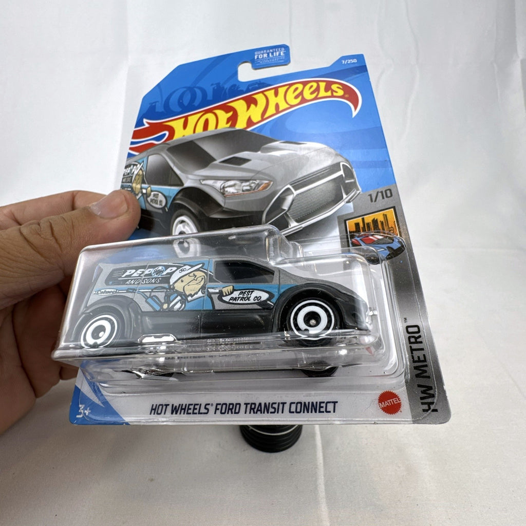 Hot Wheels HW Metro 11-car diecast set featuring 1:64 scale commercial and utility vehicles sealed on original cards.