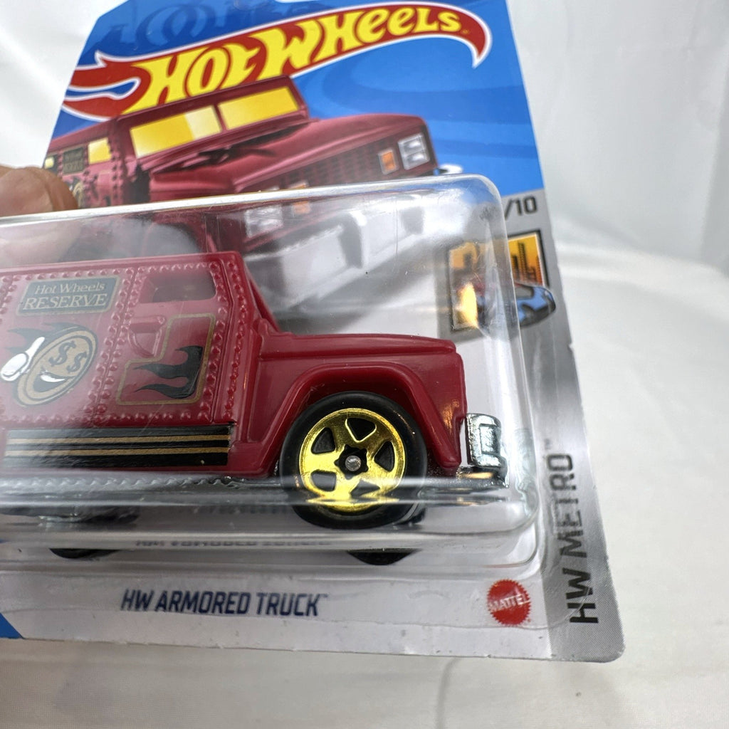 Hot Wheels HW Metro 11-car diecast set featuring 1:64 scale commercial and utility vehicles sealed on original cards.