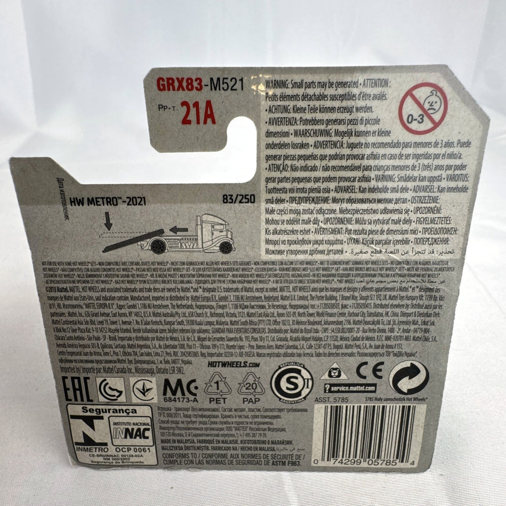 Hot Wheels HW Metro 11-car diecast set featuring 1:64 scale commercial and utility vehicles sealed on original cards.