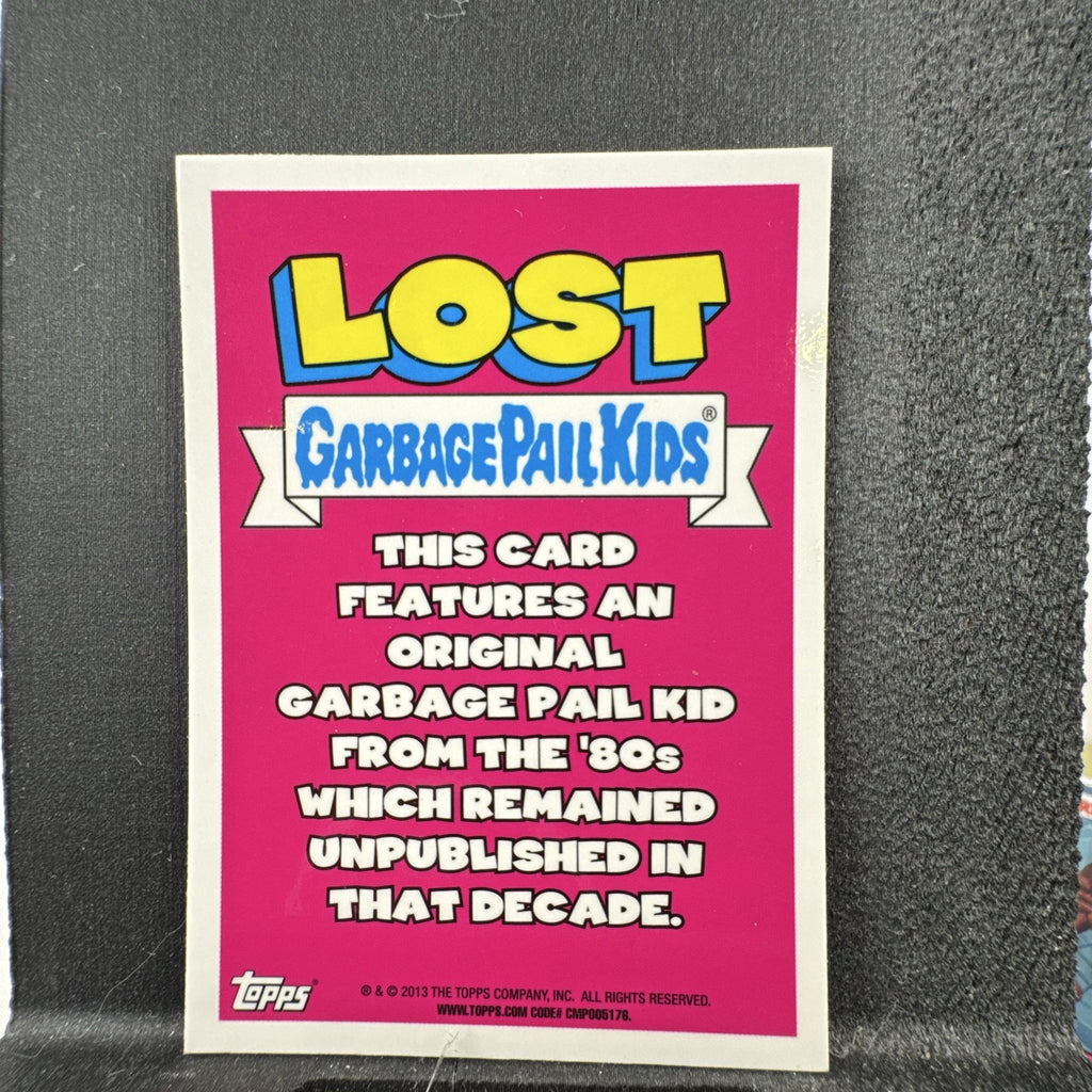 2013 Topps Garbage Pail Kids Chrome Lost GPK #L4b Web Jeb sticker card