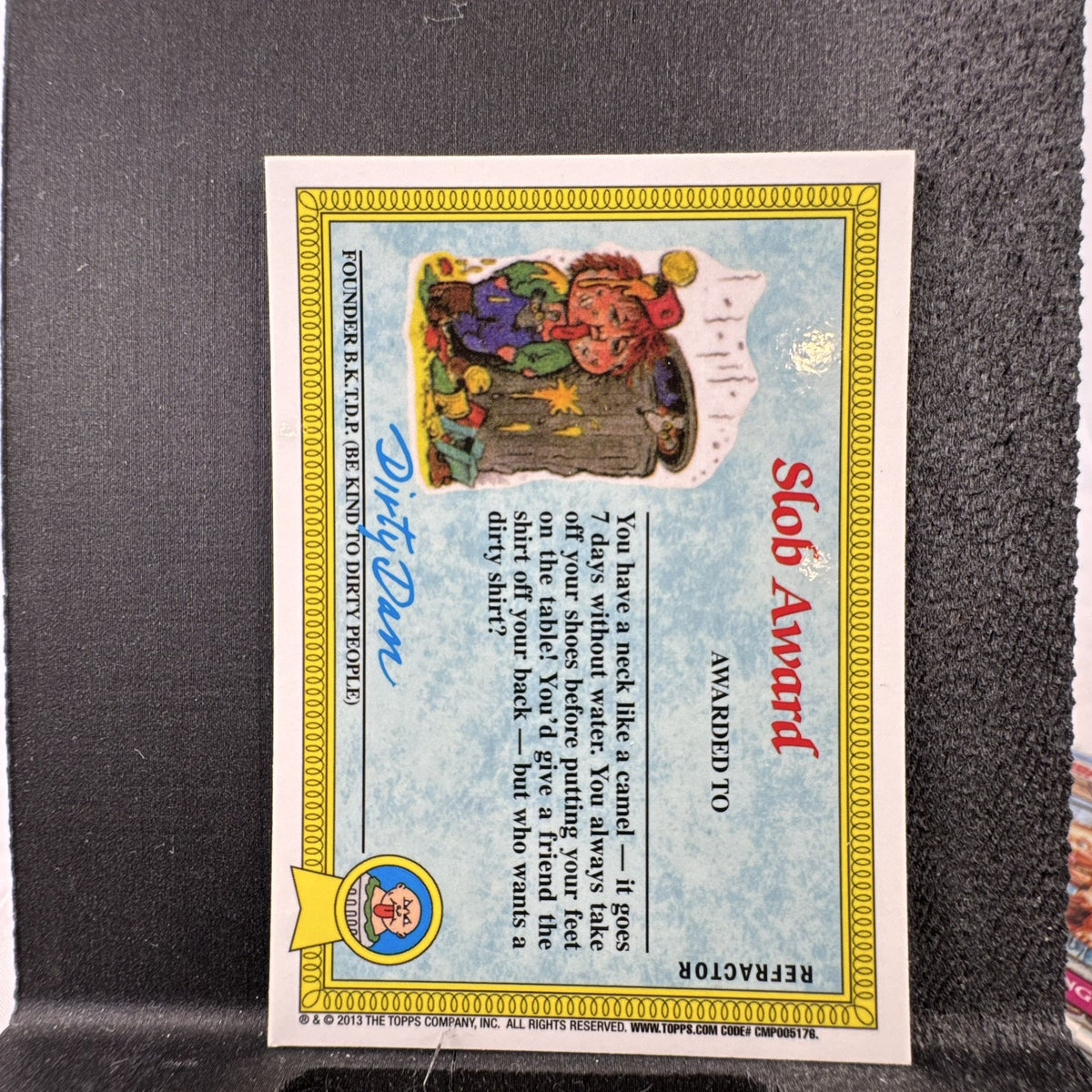 2013 Topps Garbage Pail Kids Chrome Series 1 Mean Gene 41a Refractor trading card