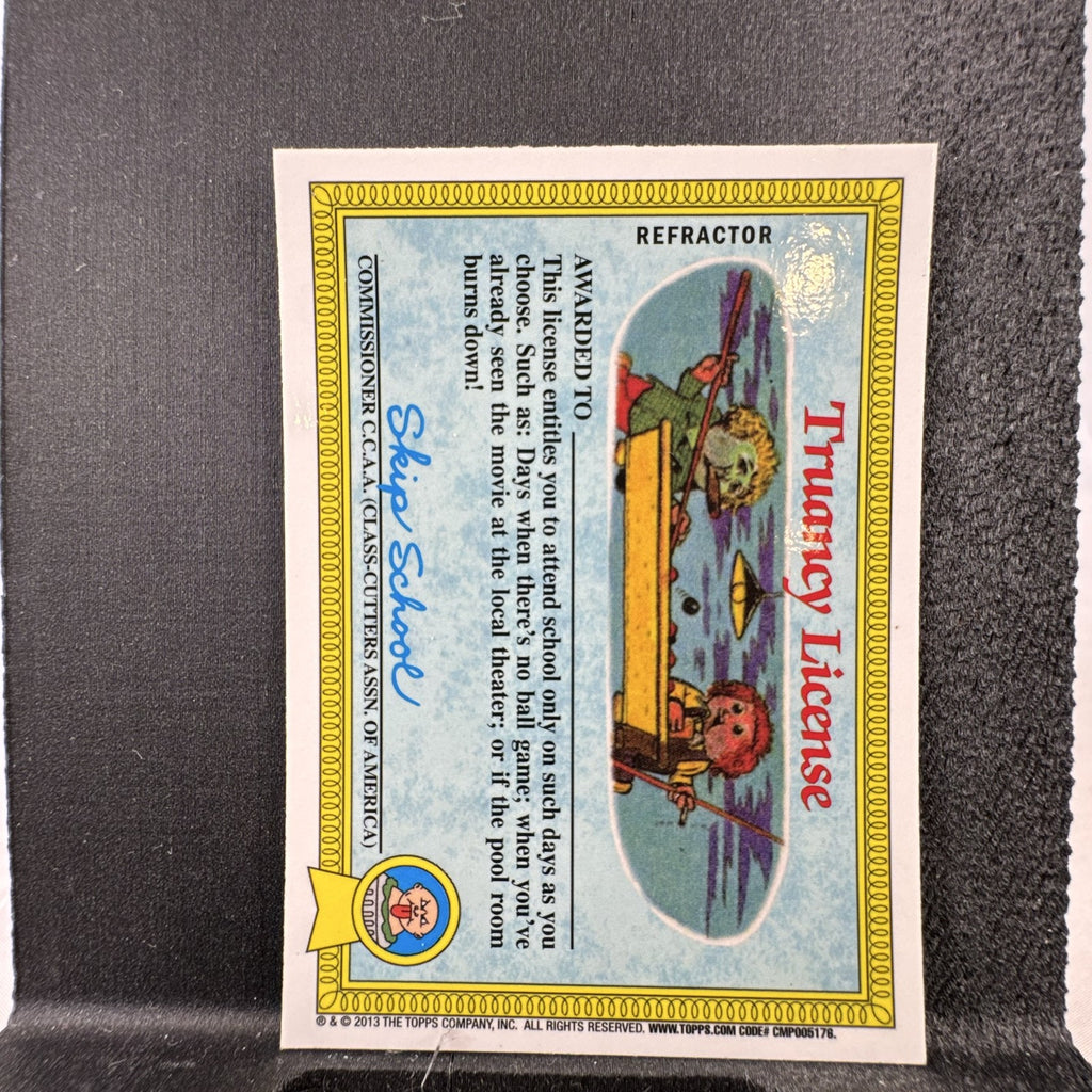 2013 Topps Garbage Pail Kids Chrome Slobby Robbie 26a X-Fractor refractor trading card